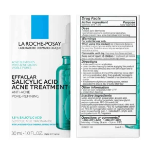 💠LA ROCHE POSAY EFFACLAR SALICYLIC ACID ACNE TREATMENT SERUM💠