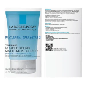 💠LA ROCHE POSAY TOLERIANE DOUBLE REPAIR MATTE FACE MOISTURIZER FOR OILY SKIN💠